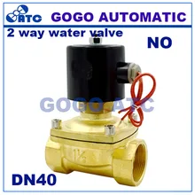 Привести Тип 0~ 10bar 2/2 способ прямое действие без латунь G11/" BSP воды, воздуха Электромагнитный клапан 2w400-40k уплотнение nbr отверстия 40 мм