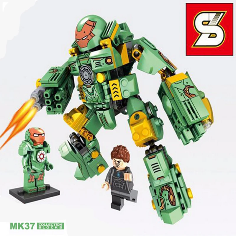 

Marvel Super Heroes Avengers MK37 Mech Iron Man Model sets Building Blocks Toys For Boys Gifts LegoINGlys IRON-MAN Bricks