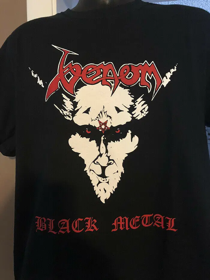Яд черного цвета с металлической v2 футболка slayer трэш|Футболки| |