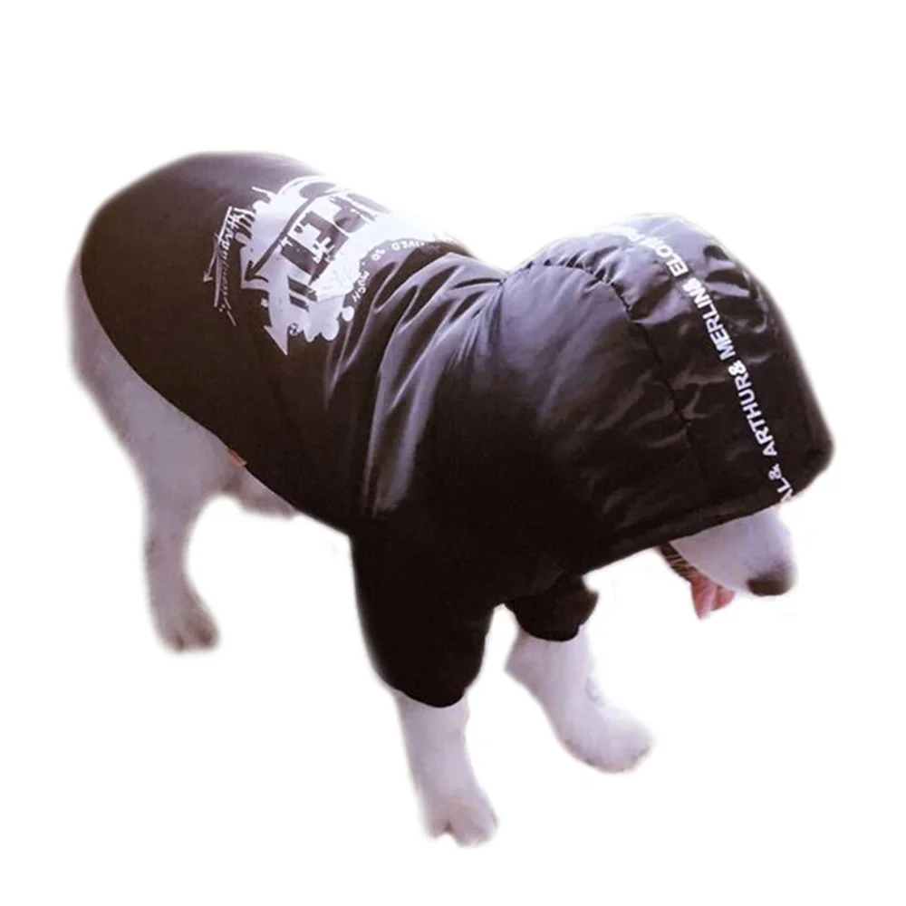 Winter Warm Big Large Dog Clothes for pet Dog Hoodie Snowsuit Golden