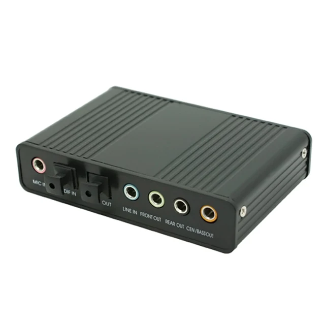USB 2.0 Channel 5.1 Optical Toslink S/PDIF Audio Sound Card,External Audio Adapter Converter PC