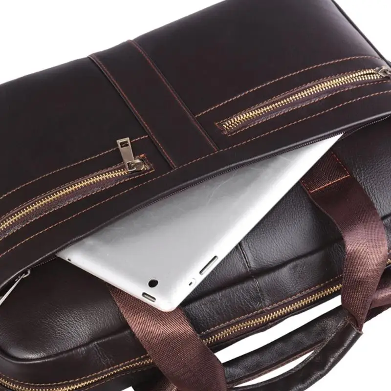 Для мужчин большой ноутбук Сумки мужская деловая сумка Повседневное твердые сумки через плечо сумка-мессенджер Портфели мешок портативный cuir homme