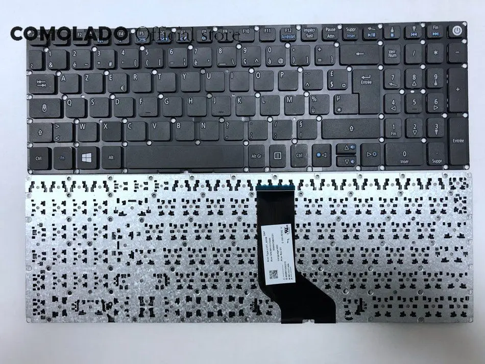 FR Французская клавиатура для ноутбука Acer Aspire E5 573 573T 573TG 573G E15 722 507H 56AV 54G6 582P Черный