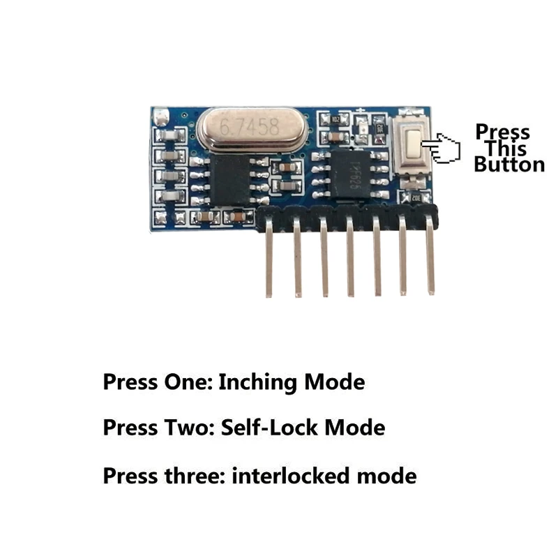 10 шт. 433 МГц RF учебный код приёмника декодер модуль Беспроводной 4 канальный выход для удаленного Управление 1527 2240 2262 кодирования