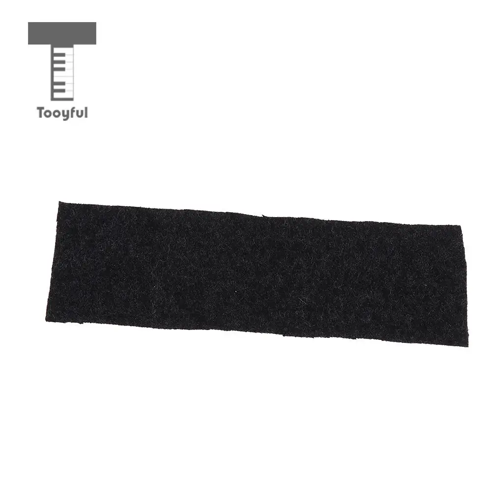 Tooyful Pack of 2 Wool Erhu Silencer Pads Silencing Mats Muffler Erhu Practice Parts Black