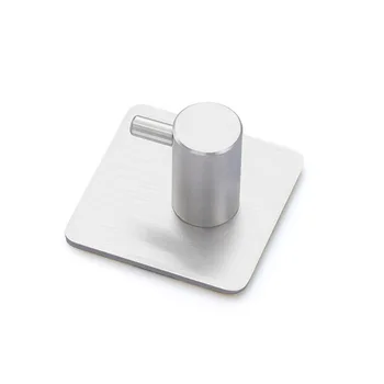 

1PCS 3M Sticker Adhesive Stainless Steel Hooks Wall Door Clothes Coat Hat Hanger Kitchen Bathroom Rustproof Towel Hooks