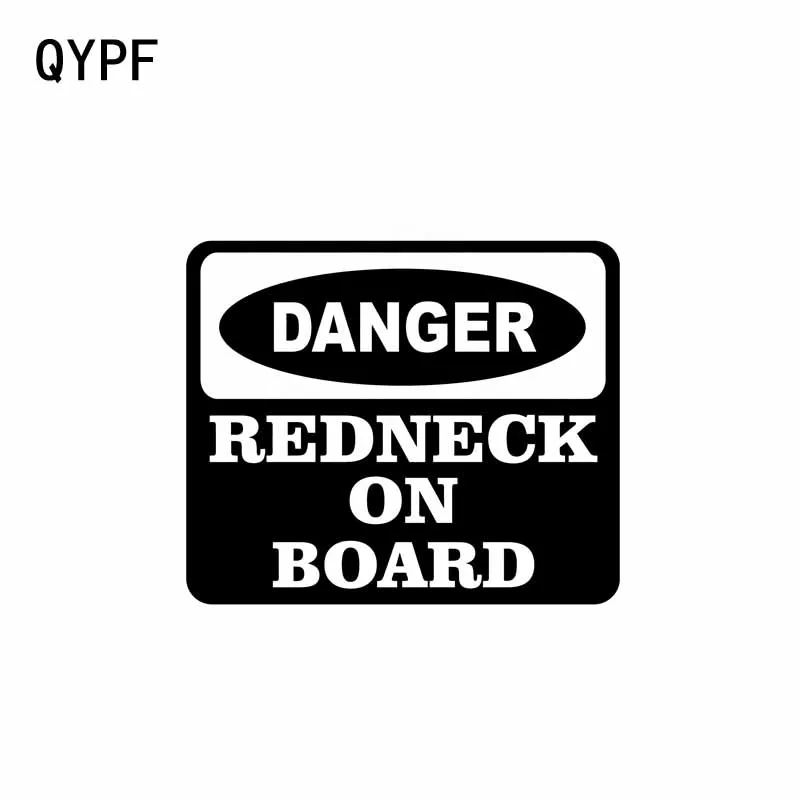 QYPF 10 8 см * 9 опасная Красная Шея на доске виниловая наклейка наклейки черный
