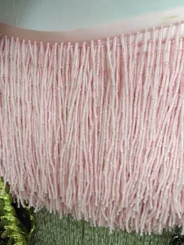 

unique and good selling S-102515 beads tassel fringe 5yards for wedding decoration dress