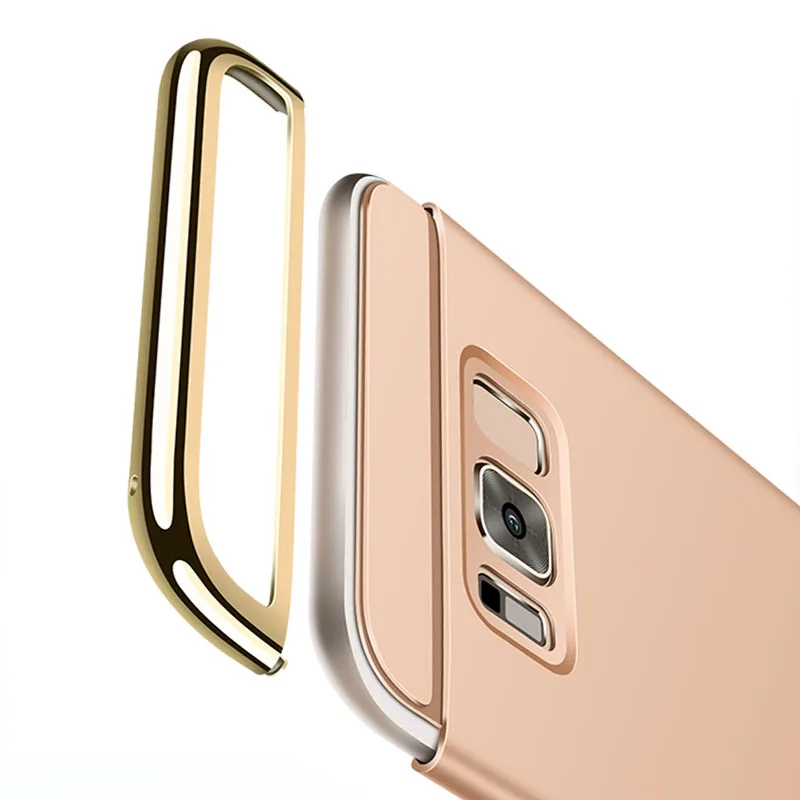 YueTuo Роскошный чехол 3 в 1 для Samsung Galaxy S8 plus S 8 S8plus Оригинальный ультратонкий матовый