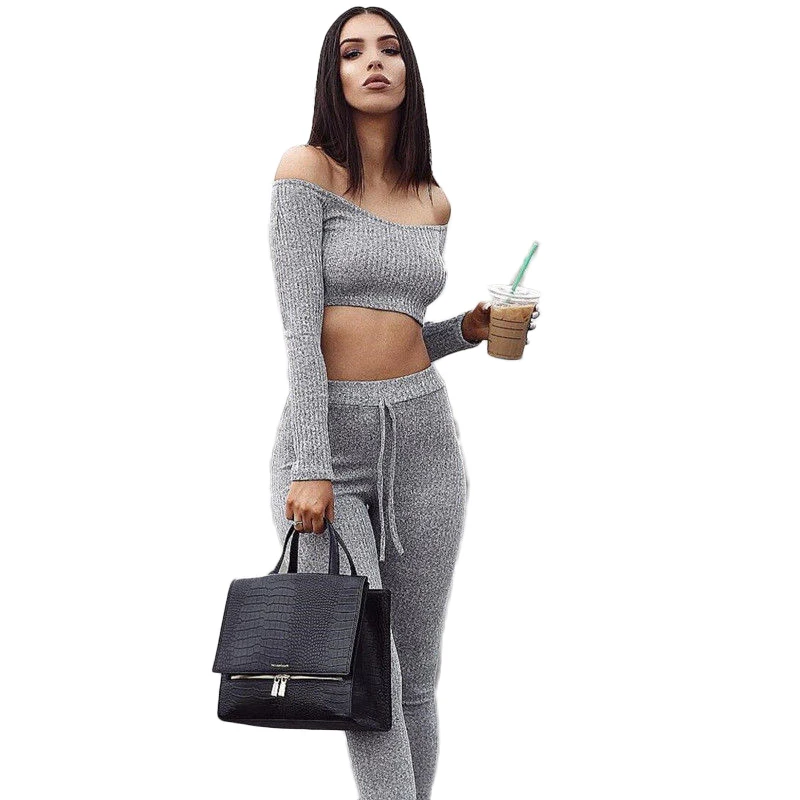 HOT Fashion 2Pcs Women Clothes Solid Off Shoulder Bodysuit Crushed Velvet Tops Ladies Suit Lounge Wear Jumpsuit Brief | Женская одежда