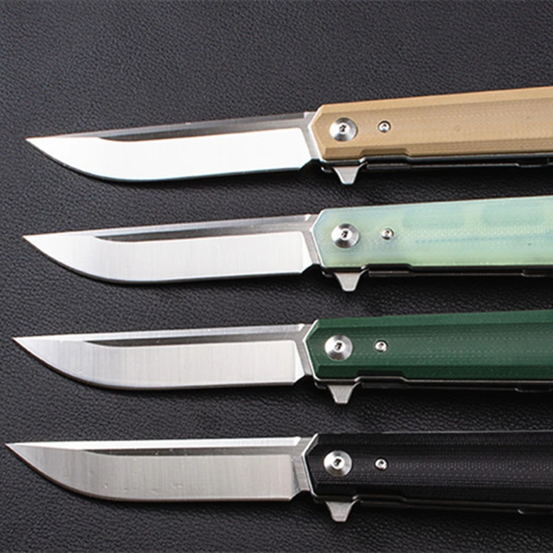 

Karambit 9CR18MOV Folding Knife G10 Handle Tactical Hunting Survival Pocket Flipper Knives Combat Camping with Ball Bearing