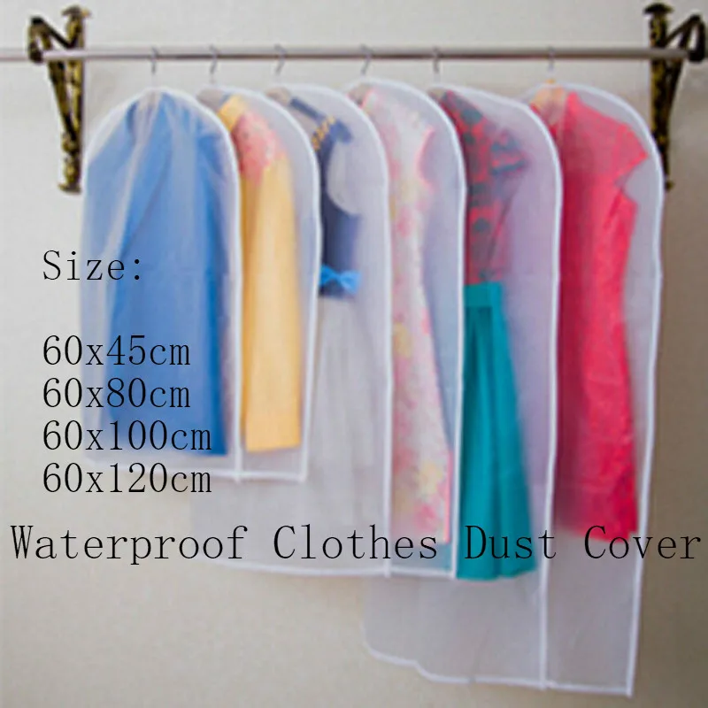 

Waterproof Clothes Dust Cover Storage Bag Wardrobe Cloth Organizer Suit Coat Protector Clothing Garment Bags with Zipper