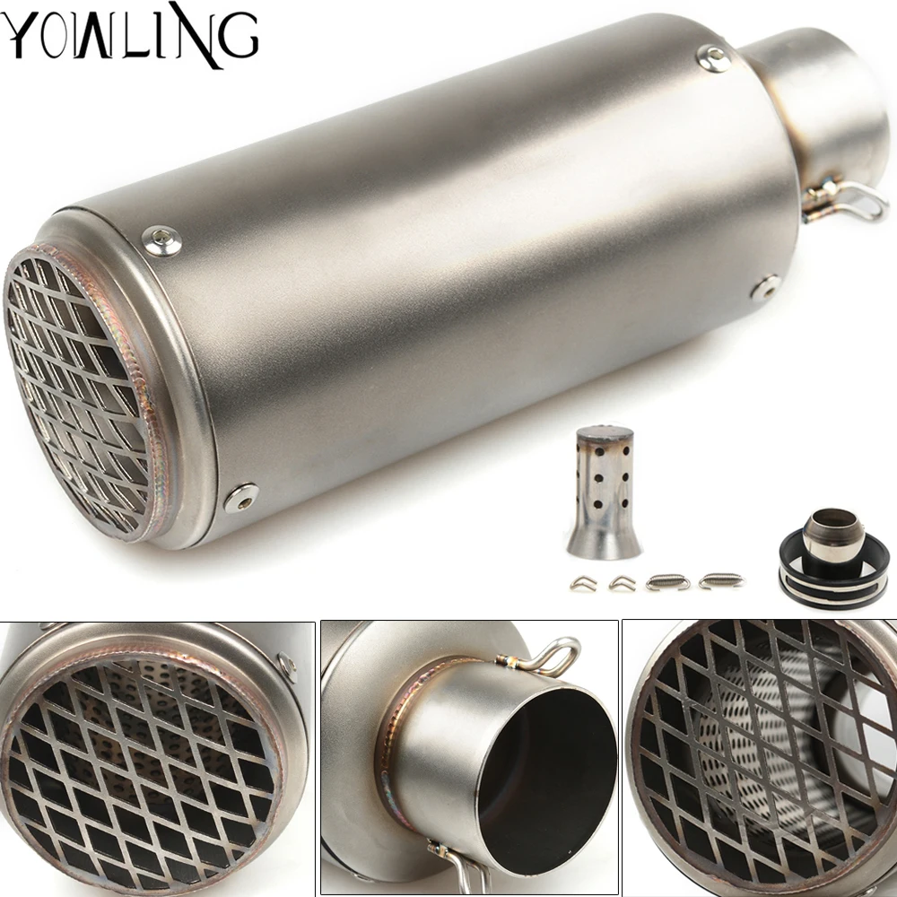 

Universal 51MM 61MM Motorcycle Exhaust Pipe For FAZER600 FZ6S FZ6N MT-03 MT-25 YBR 125 YZF R15 XT660/X/R/Z TMAX 500 XP500 XP530