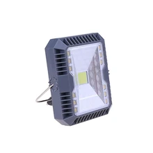 3 режима Usb перезаряжаемая Cob Рабочая лампа водонепроницаемый Солнечный Прожектор Открытый Кемпинг туристический фонарь с ручкой