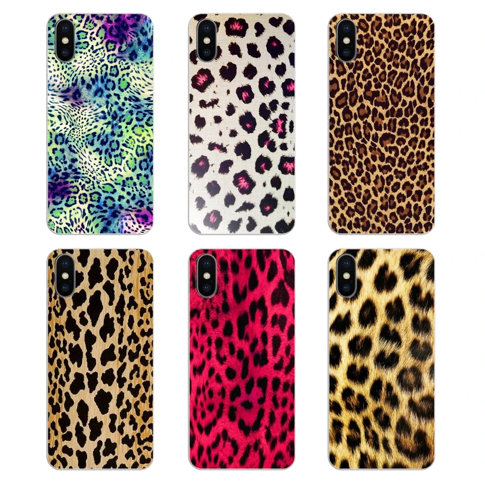 

Phone Bag Case For iPod Touch iPhone 4 4S 5 5S 5C SE 6 6S 7 8 X XR XS Plus MAX Brown Gold Yellow Pastel Leopard Animal Art Print