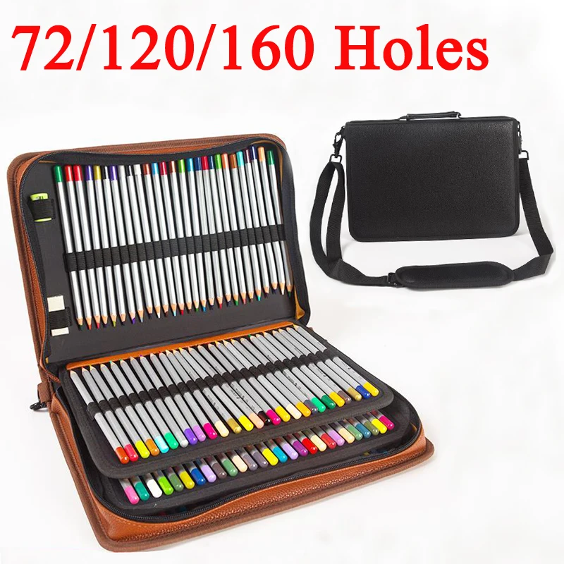 

72/120160 Holder Portable leather pen case fabric pencil bag etui a crayons cuir pencil pouch stifte tasche pencil case sc 04902
