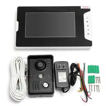 

Wired 7" LCD Video Door Phone Doorbell Home Intercom System IR Camera 1-Monitor Speakerphone Access Control