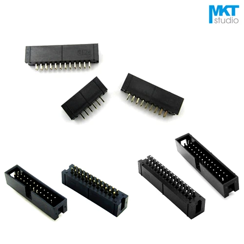 Прямой контакт 2 54 мм Шаг DC3 штекер IDC разъем ISP JTAG образец заголовка 6P 8P 10P 12P 14P 16P 18P