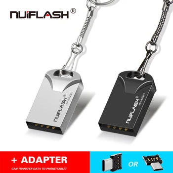

Nuiflash Fast speed Mini Pendrive 4GB USB Flash Drive 32GB 16GB 8GB Metal Waterproof Pen Drive 64GB 128GB USB Stick Flash Drive