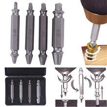 4pcs Damaged Screw Extractor Drill Bits Guide Set Broken Speed Out Easy out Bolt Stud Stripped Screw Remover Tool 4pcs Damaged Screw Extractor Drill Bits Guide Set Broken Speed Out Easy out Bolt Stud Stripped Screw Remover Tool