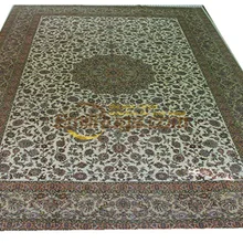 Ковер ручной работы из натуральной овечьей шерсти, ковер для спальни, gc117psilkyg28