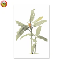 Цифровая живопись серый зеленый растения Diy Цифровая живопись маслом по номерам рисунок ручная роспись картина Настенный декор картины