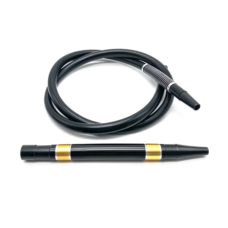 Hookah Shishia Aluminium Alloy Pipe Silicone Hose With Spring 1.8m For Hookahs Narguile Accessories For Man Woman hookah accessories