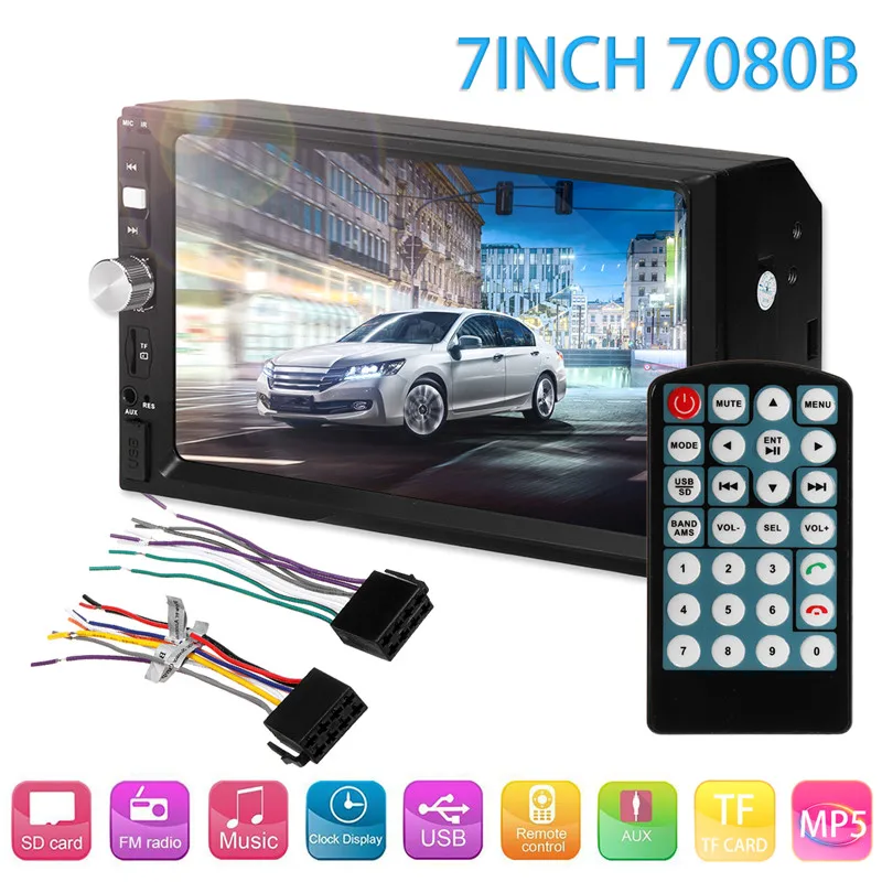 

1Set Car MP5 Player Kit for Touch Screen TFT monitor Remote control bluetooth AUX FM Radio 2Din Interior Auto HD player Kit