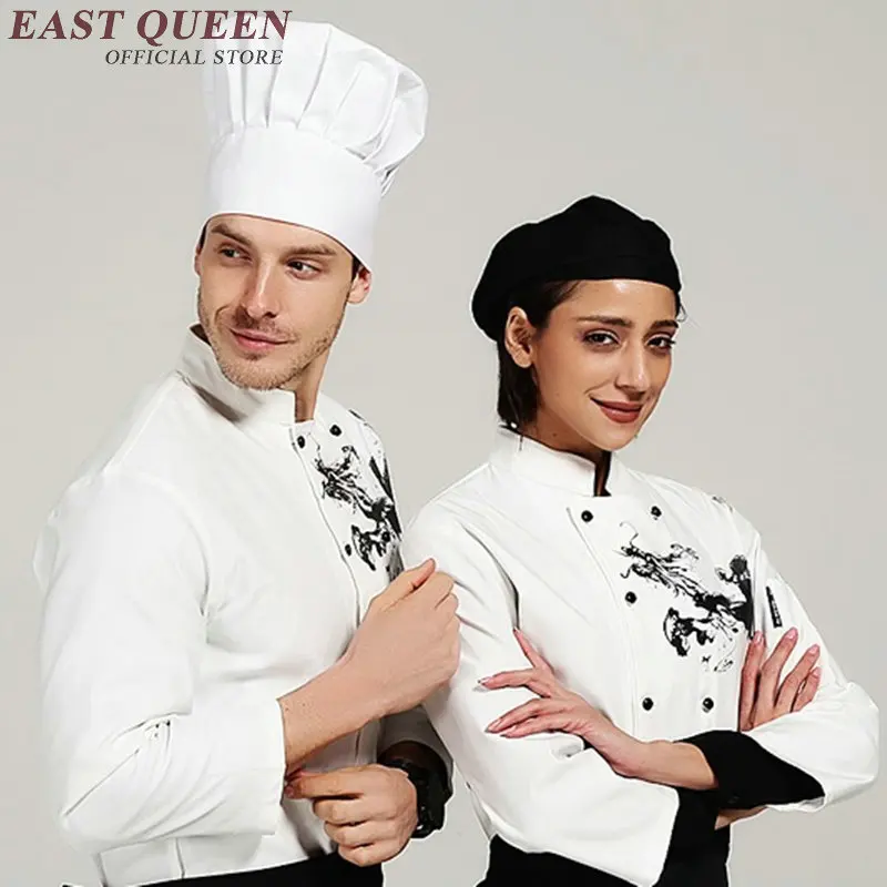 Осенне зимняя куртка шеф повара для ресторана отеля Мужская Рабочая одежда с