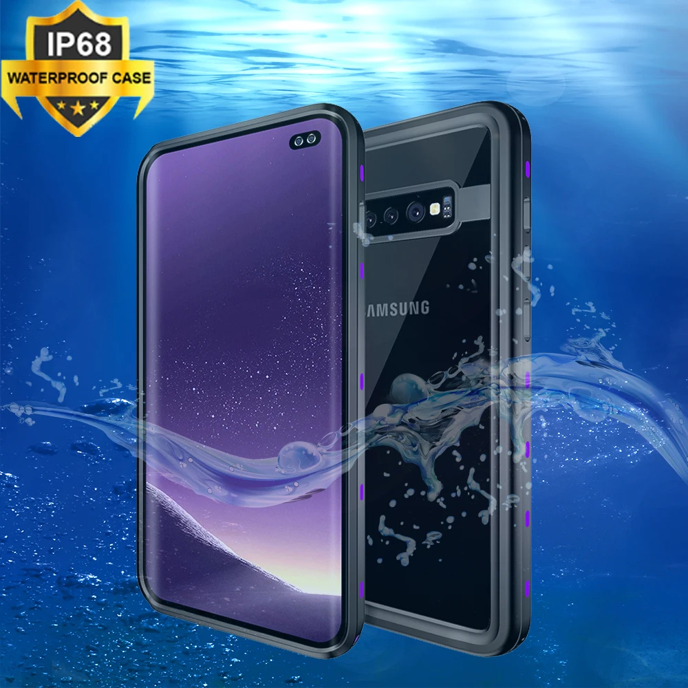 

IP68 Waterproof Diving Case For Samsung Galaxy S10e S10 S8 S9 Plus Note 9 8 Phone Case Underwater Swimming Cover Outdoor Shell