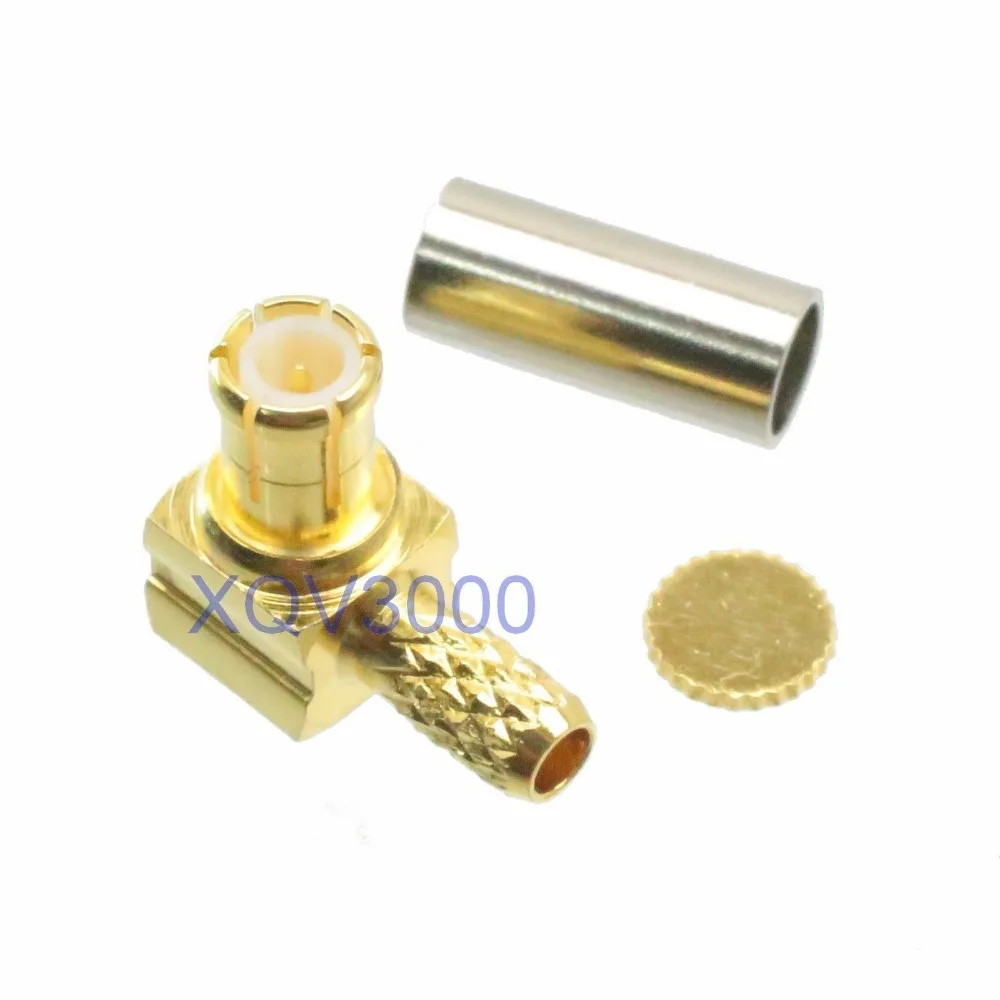 1pce Connector MCX male right angle crimp RG316 LMR100 RG174 3G USB