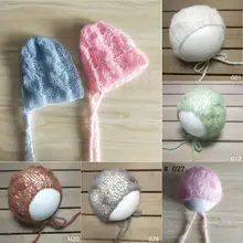 Для новорожденных, мохер, шляпы, реквизит для фотосъемки детей