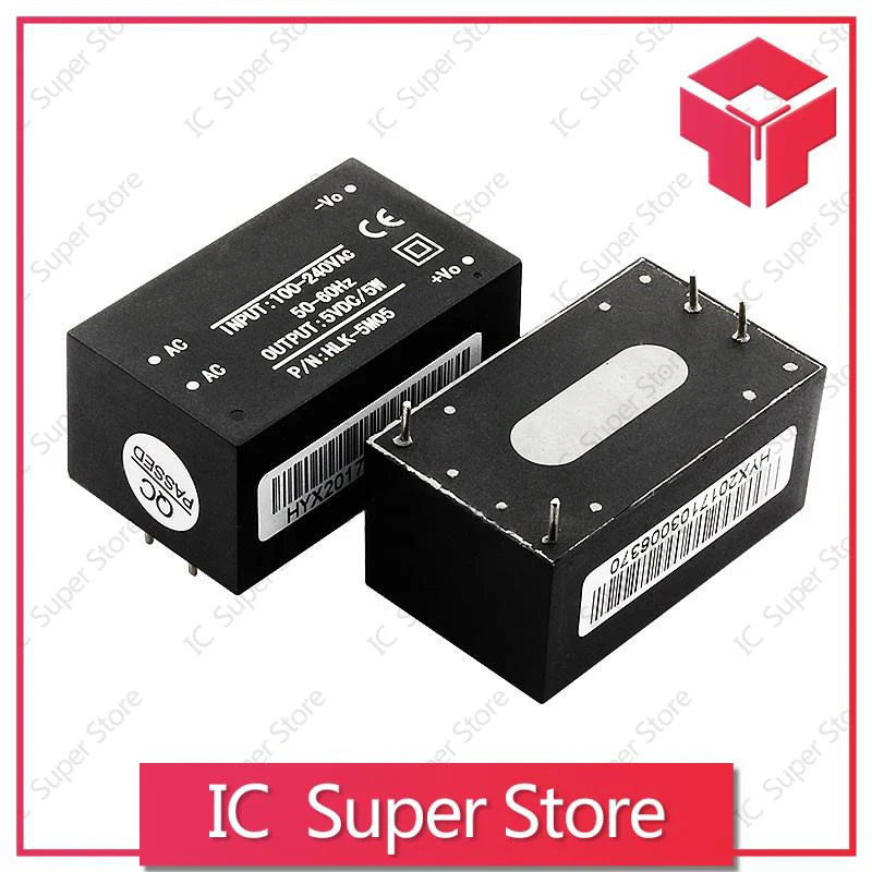 

5PCS/Lot HLK-PM01 HLK-PM03 HLK-PM12 AC-DC isolation switch power supply module 220V to 3.3V5V12V HLK-PM01/03/12/5M05/5M12