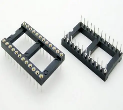 10 шт. 24-контактный Круглый DIP IC Разъем адаптер широкий шаг 2 54 мм разъем |