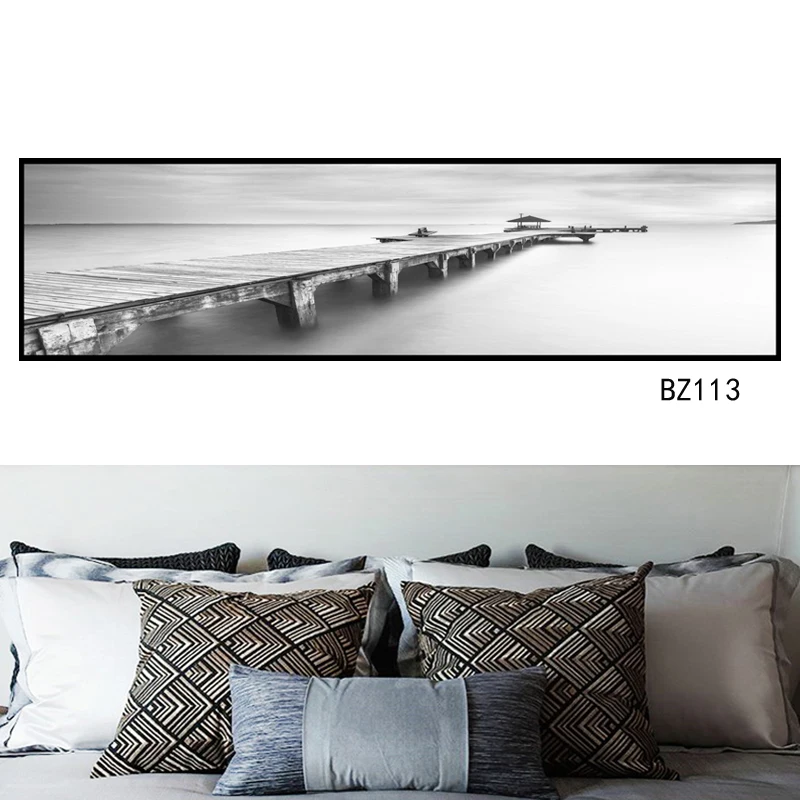 

Ocean landscape painting poster Nordic style of Chinese painting wall art prints Nordic home decoration painting