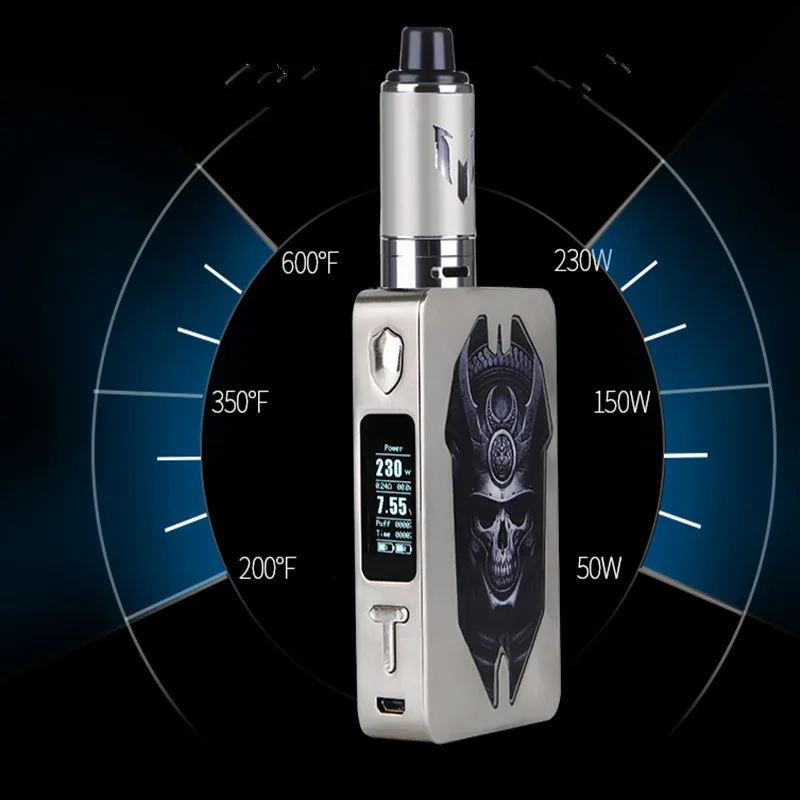 Электронная сигарета SUB TWO 230W TC Box Mod Kit VW Dual 18650 батарея OLED Screen 3 5 мл бак большой