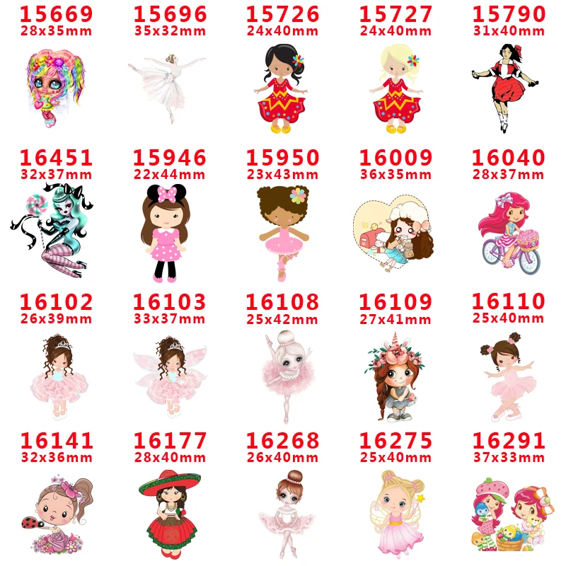 

DIY Craft Supplies cartoon character flat back planar resin 30 pieces. PR-15669-16291