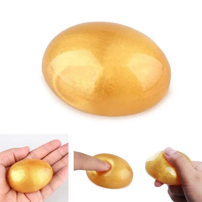 

New Hot Selling Gold Egg Jelly Soap Hand Soap Shaving Flexible Silicone Bathing Soaps Makeup Remover Face Care Facial Jell Soap