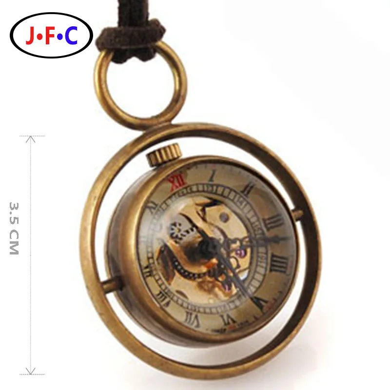 New Steampunk Transparent Glass Silver Ball Mechanical Pocket font b Watch b font Chain Pendant Necklace New Steampunk Transparent Glass Silver Ball Mechanical Pocket font b Watch b font Chain Pendant Necklace