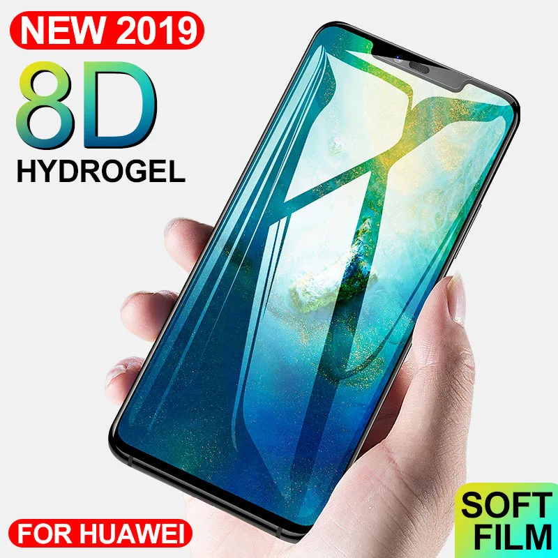 8D Защитная мягкая Гидрогелевая пленка для Huawei P40 Mate 20 P30 P20 Pro Honor 9X 8X 10 30 не