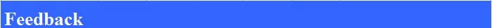 feedback