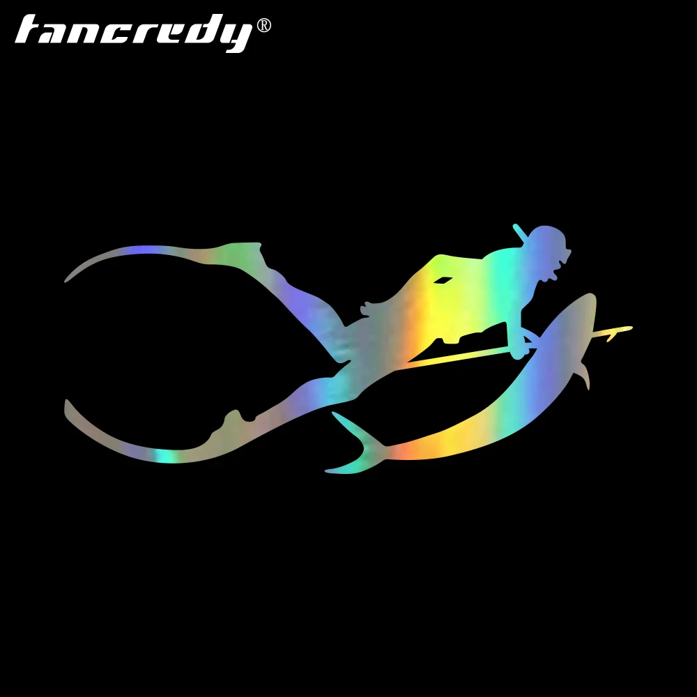 

Car Styling Stickers Diving fishing Car Stickiers and Decals 20*9cm Car Body Window Decorations stickers 0132