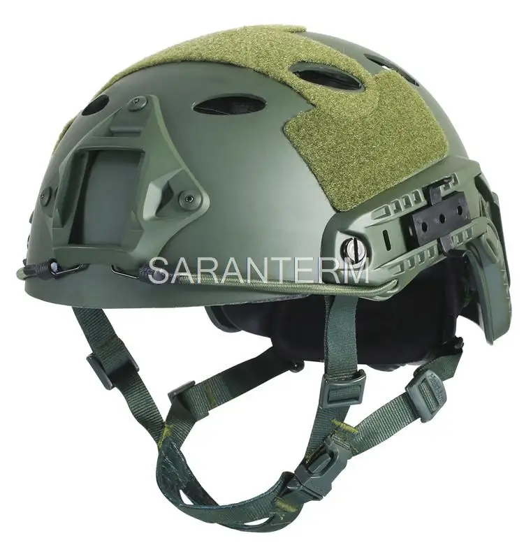 กองทัพทหารยุทธวิธีหมวกกันน็อก Fast PJ ฝาครอบ Casco Airsoft Helmet กีฬาอุปกรณ์เสริม Paintball Gear กระโดดหน้ากากป้องกันใบหน้า
