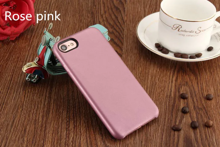 PU leather Case For iPhone Xs Xs max Xr X 8 7 Plus,good quality Back Cover luxury Phone Coque bag for SE 5S 6s plus without logo - Цвет: Rose pink