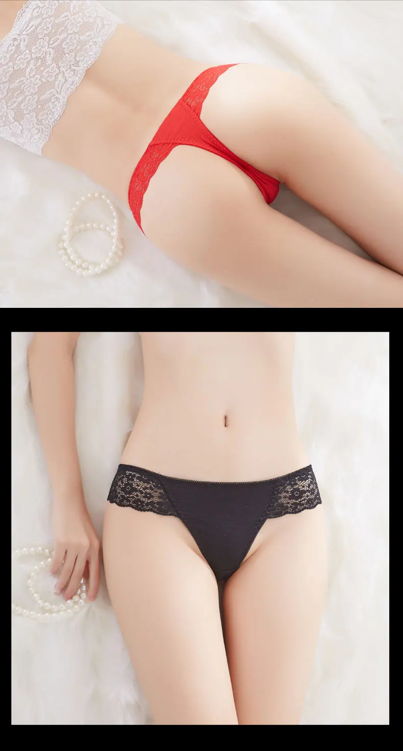 VDOGRIR Sexy Women Cotton Thin G-String Thongs Low Waist Seamless Transparent Underwear Women's Panties Female Lingerie Tangas