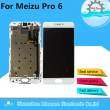 M & Sen ЖК-экран + Сенсорная панель планшета с рамкой для 5.2 ”Meizu Pro 6 белый/ черный цвет Бесплатная доставка