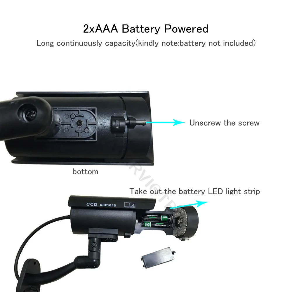 Наружная поддельная камера для домашней безопасности, видео наблюдение, манекен, камера видеонаблюдения, видекам, мини камера, HD батарея, мощный мигающий светодиодный