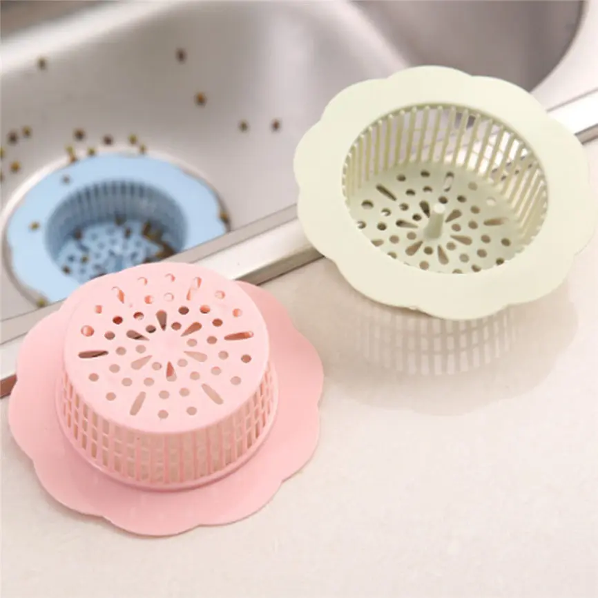 Kitchen Bathroom Anti Clogging Silicone Drain Sink Sewer Debris Filter Net Dropshipping July#2