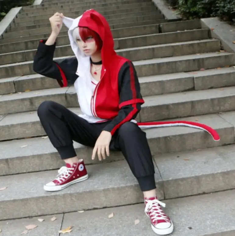 Аниме Boku no Hero моя Академия химико Тога Todoroki Shoto Izuku Midoriya Косплей фотографический