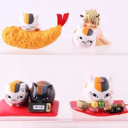 Нацумэ Yuujinchou Нацумэ Такаси и Nyanko сенсей Кот Мадара фигурку ПВХ Коллекционная модель детские игрушки подарки 4 шт./компл